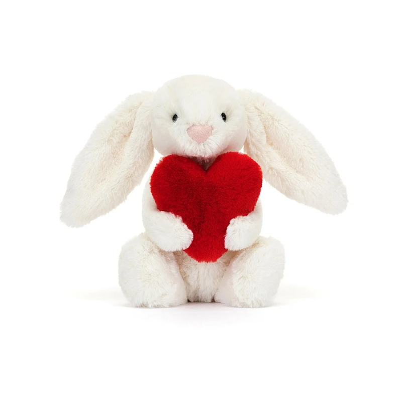 Knuffel Konijn Bashful Red Love Heart Bunny Little