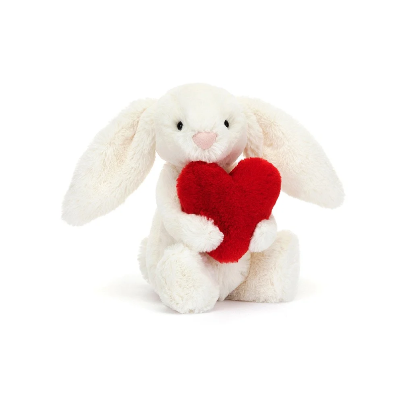 Knuffel Konijn Bashful Red Love Heart Bunny Little