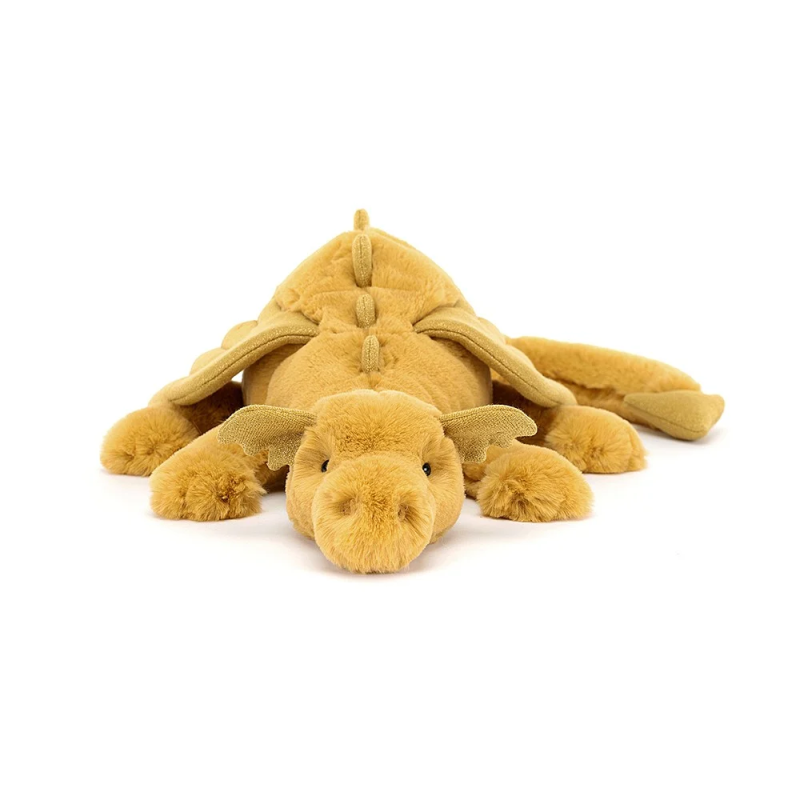 Knuffel Draak Golden Dragon Large Knuffel Draak Golden Dragon Large