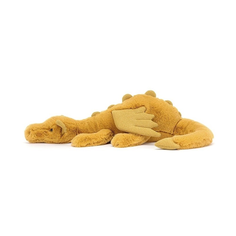 Knuffel Draak Golden Dragon Large Knuffel Draak Golden Dragon Large