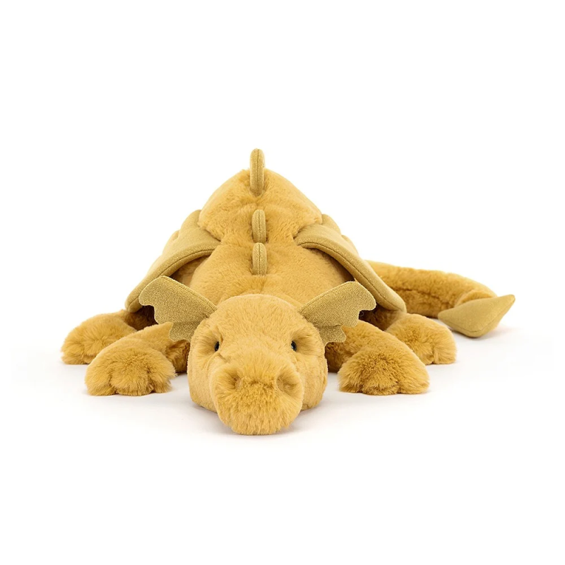 Knuffel Draak Golden Dragon Huge Knuffel Draak Golden Dragon Huge