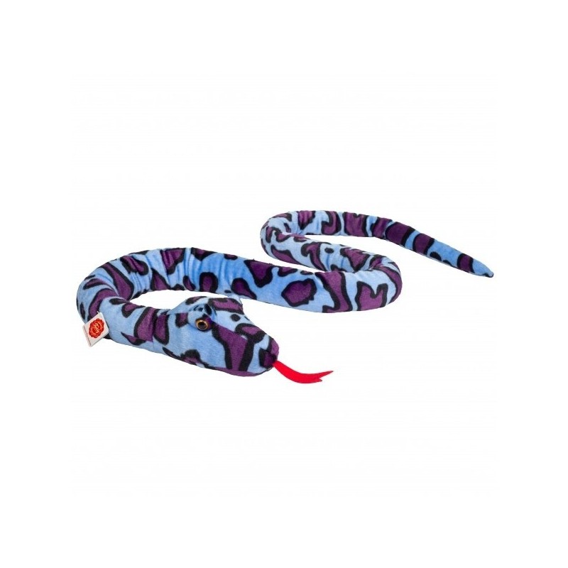 Knuffel Slang Lila Blauw Gevlekt 175 cm Knuffel Slang Lila Blauw Gevlekt 175 cm