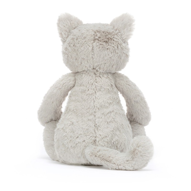 Knuffel Kat Bashful Grey Kitty Original Knuffel Kat Bashful Grey Kitty Original