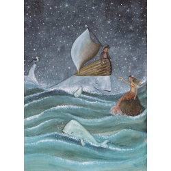 Postkaart Mermaid