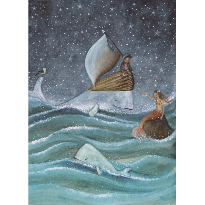 Postkaart Mermaid