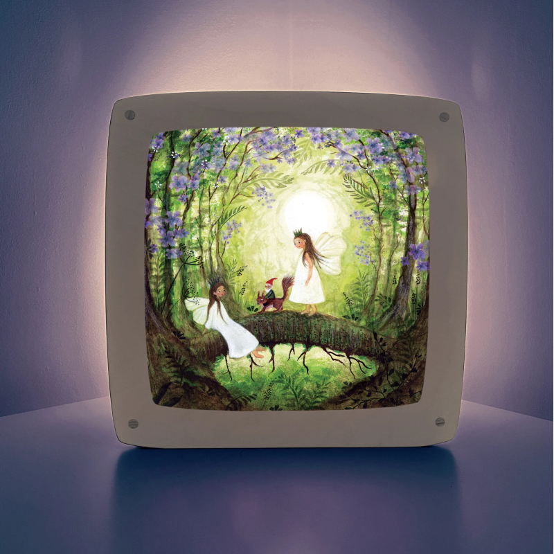 Seizoensplaat Fairies with Squirrel