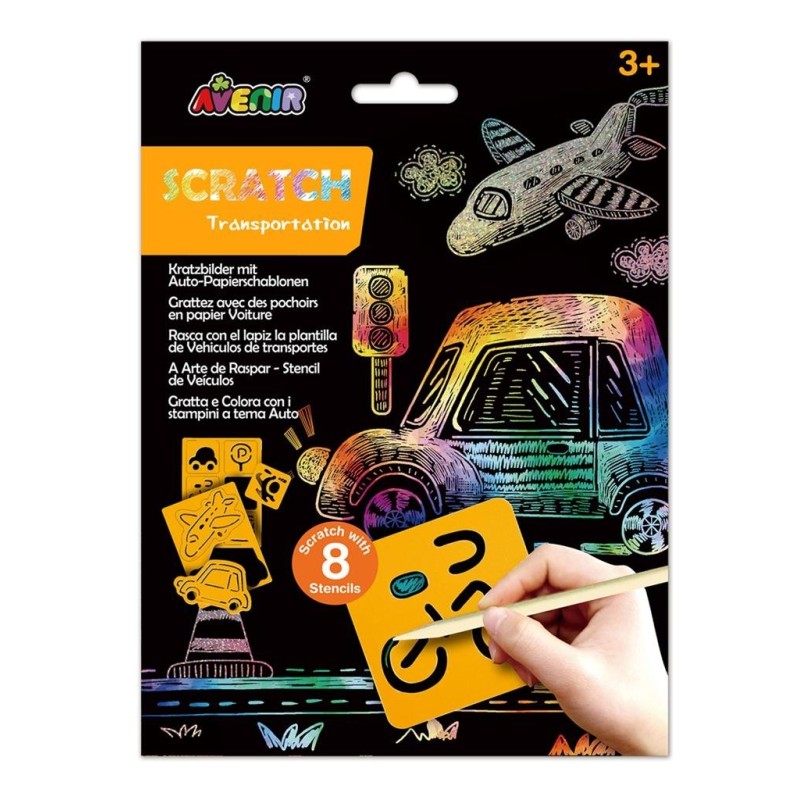 Kras met Sjablonen Auto