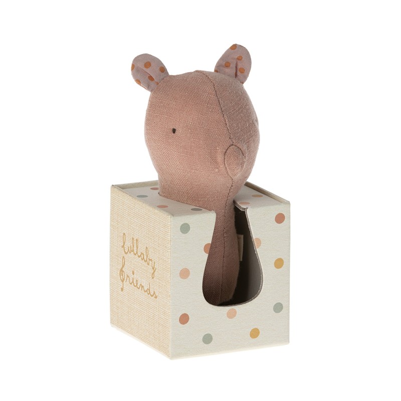 Knuffelrammelaar Lullaby Friends Varkentje