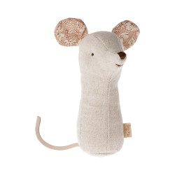 Knuffelrammelaar Lullaby Friends Muis Nature