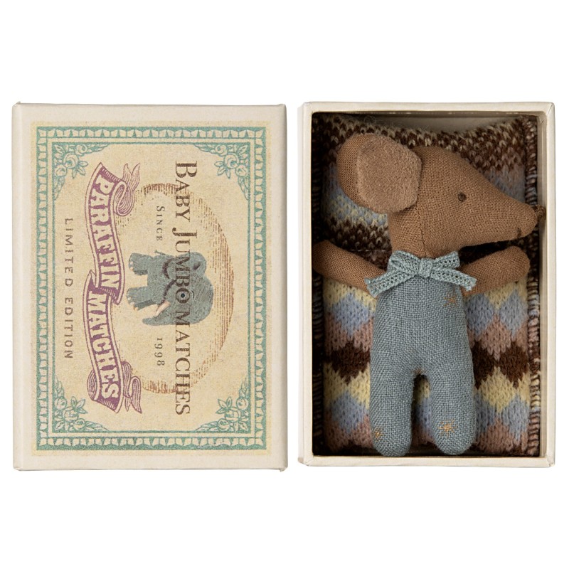 Knuffelmuis Baby Sleepy-Wakey Blauw Knuffelmuis Baby Sleepy-Wakey Blauw