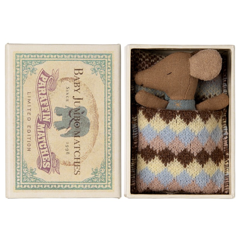 Knuffelmuis Baby Sleepy-Wakey Blauw Knuffelmuis Baby Sleepy-Wakey Blauw