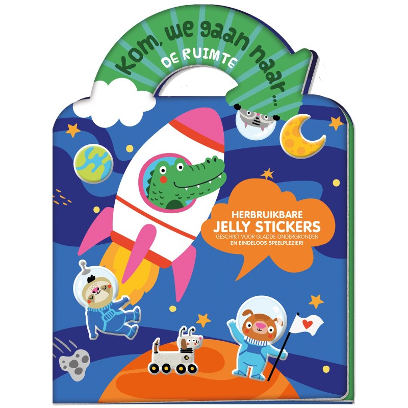 Jelly stickerboek - Kom, we gaan naar… De ruimte