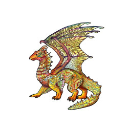 Rainbo Houten Puzzel Draak 104pcs