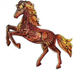 Rainbo Houten Puzzel Wild Paard 103pcs