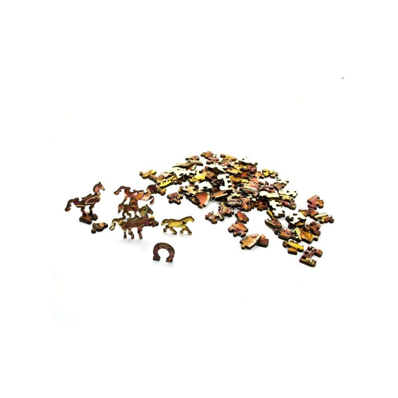 Rainbo Houten Puzzel Wild Paard 103pcs
