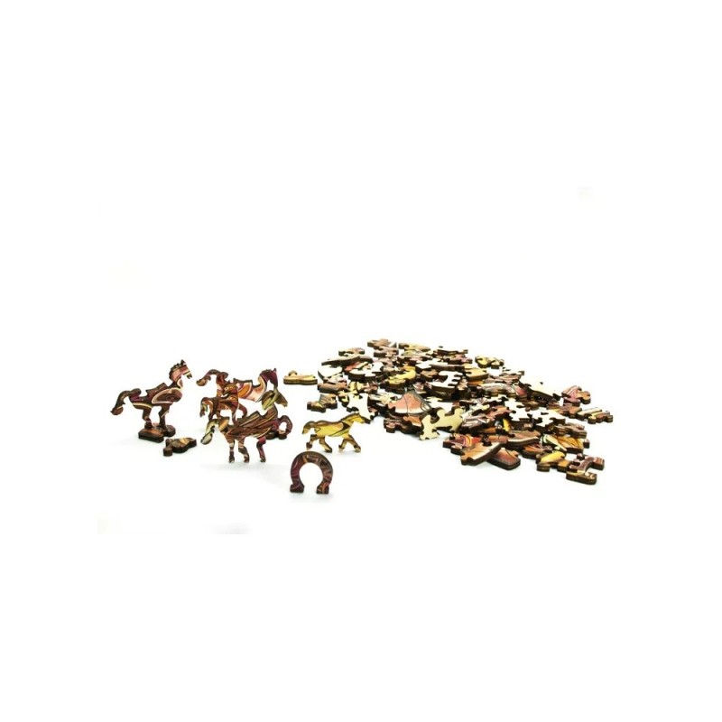 Rainbo Houten Puzzel Wild Paard 103pcs