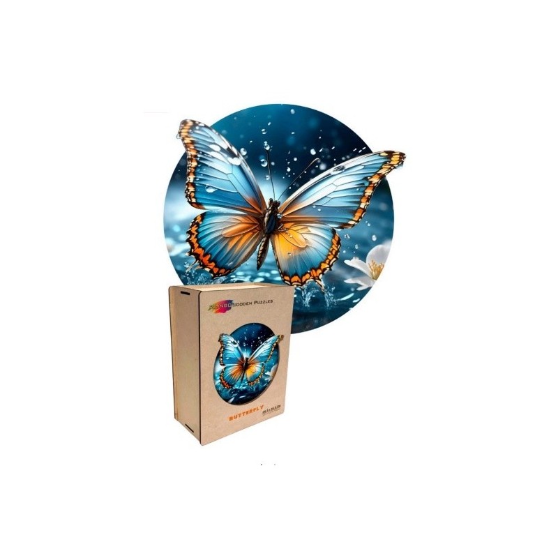Rainbo Houten Puzzel in Box Vlinder 200pcs