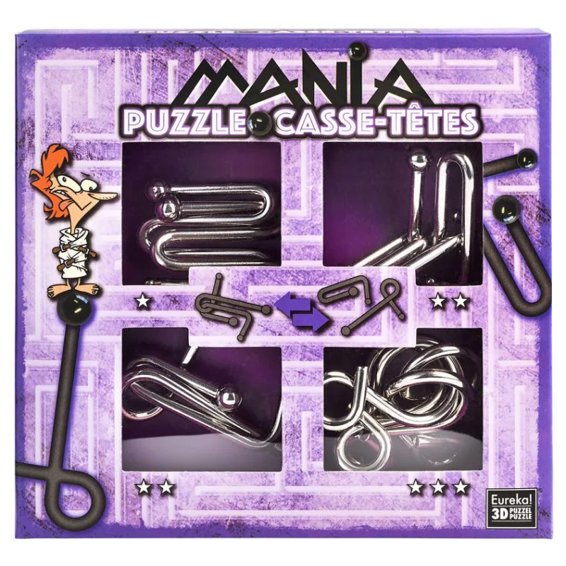 Breinbreker Puzzel Mania Set 4-delig Paars