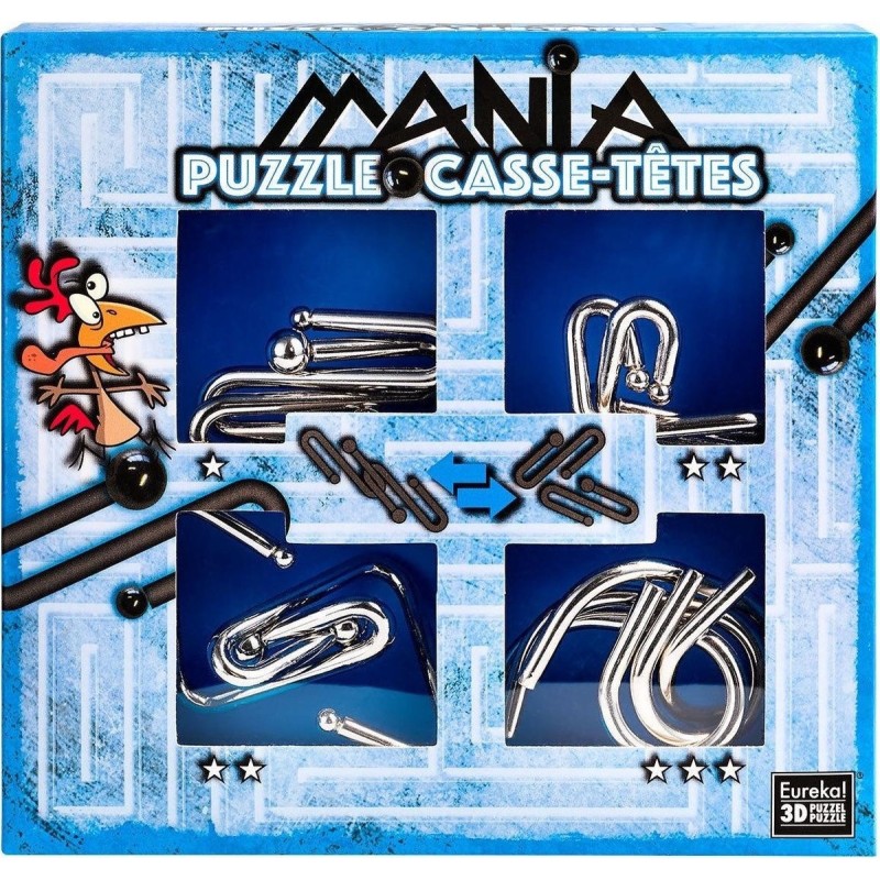 Breinbreker Puzzel Mania Set 4-delig Blauw