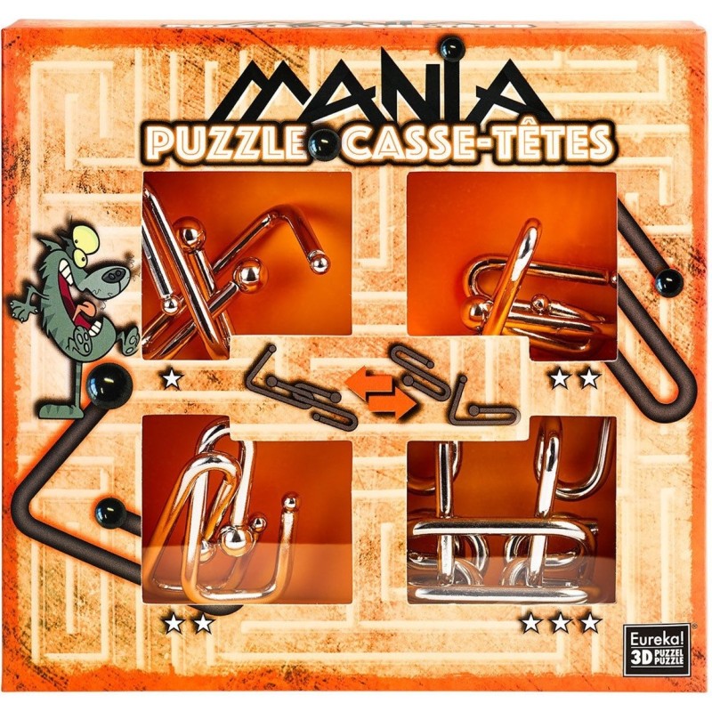 Breinbreker Puzzel Mania Set 4-delig Oranje