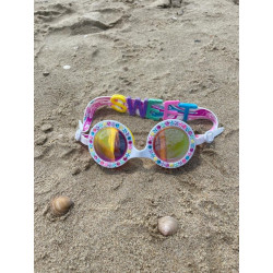 Zwembril Bright Stripe Rainbow Ribbon