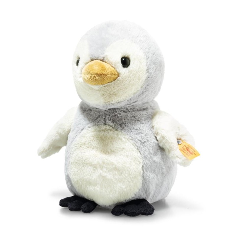 Knuffel Lio Pinguin Licht Grijs/Wit 21cm