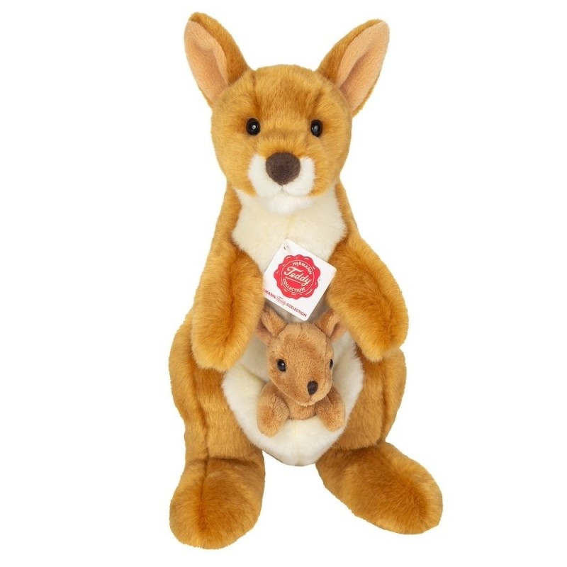 Knuffel Kangaroe met Baby 30cm Knuffel Kangaroe met Baby 30cm