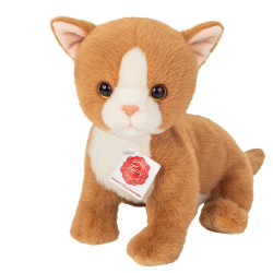 Knuffel Kat Kitten Rood 24cm