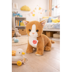 Knuffel Kat Kitten Rood 24cm