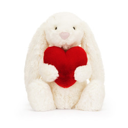 Knuffel Konijn Bashful Bunny with Heart Original 31 cm