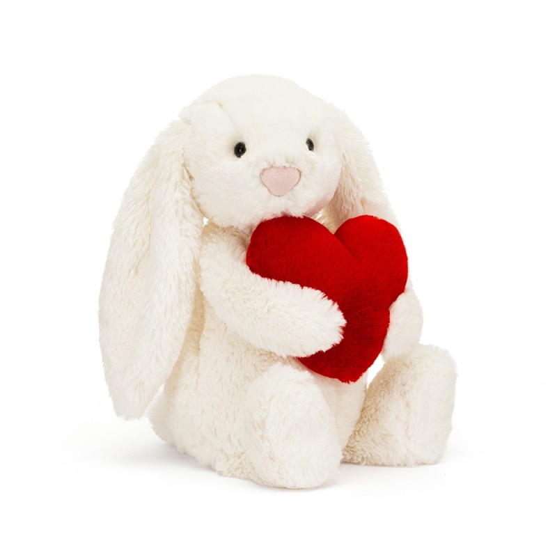 Knuffel Konijn Bashful Bunny with Heart Original 31 cm Knuffel Konijn Bashful Bunny with Heart Original 31 cm