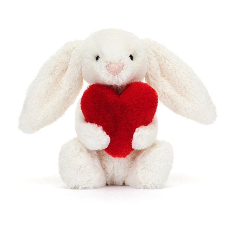 Knuffel Konijn Bashful Bunny with Heart Little 18 cm Knuffel Konijn Bashful Bunny with Heart Little 18 cm