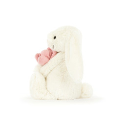 Knuffel Konijn Bashful Bunny With Peony (Small) 18 cm