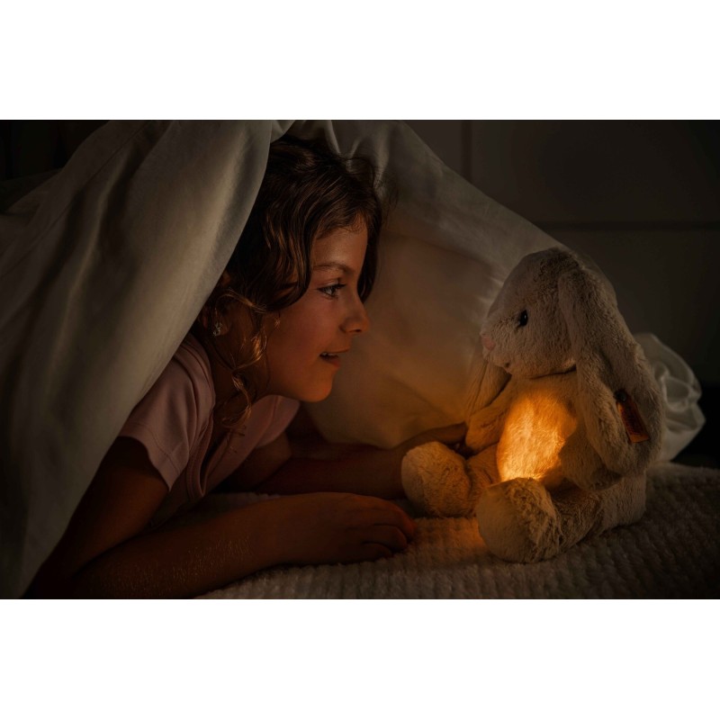 Knuffel met Licht Hoppie Haas 28cm