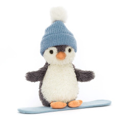 Knuffel Peanut Penguin Snowboarding Small