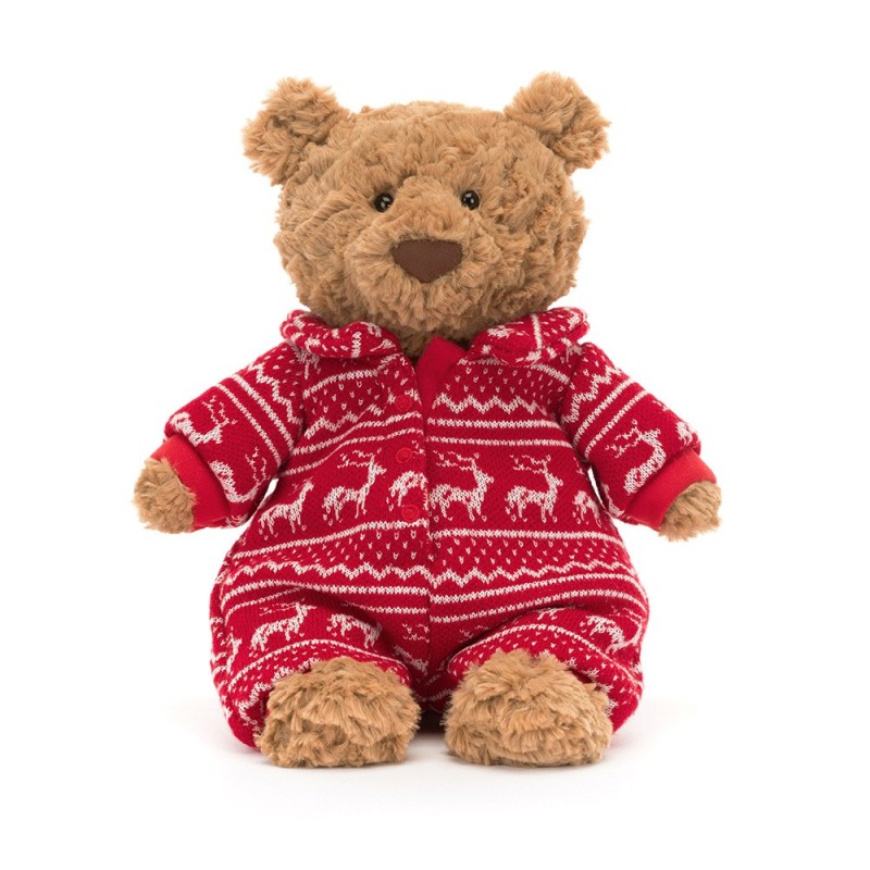 Knuffel Bartholomew Bear Winter Pyjamas