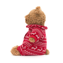 Knuffel Bartholomew Bear Winter Pyjamas