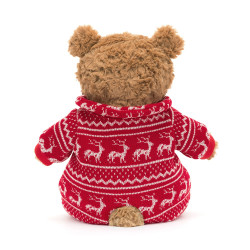 Knuffel Bartholomew Bear Winter Pyjamas