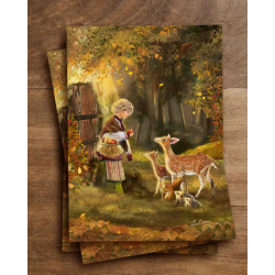 Postkaart Deer Delights