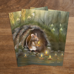 Postkaart Candlemouse