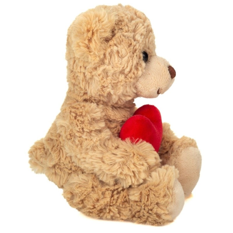 Knuffel Teddybeer met Hartje Beige 20 cm