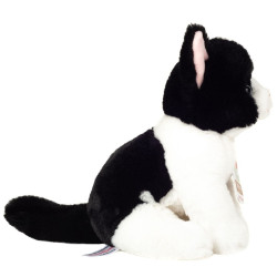 Knuffel Kat Zittend Zwart-Wit 20 cm Knuffel Kat Zittend Zwart-Wit 20 cm
