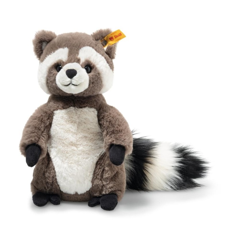 Knuffel Wasbeer Pedro Lichtgrijs 23 cm