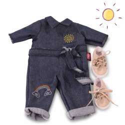 Poppenkleding Jumpsuit Sunny size XL 45-50cm