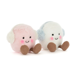 Knuffel Amuseables Toastie Pink and White Marshmallows