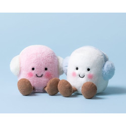 Knuffel Amuseables Toastie Pink and White Marshmallows Knuffel Amuseables Toastie Pink and White Marshmallows
