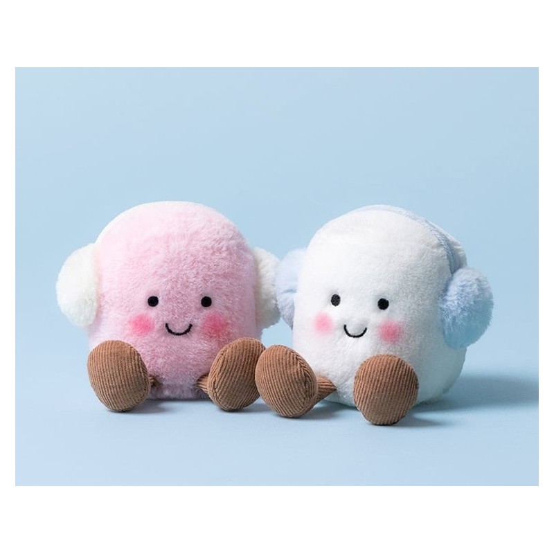 Knuffel Amuseables Toastie Pink and White Marshmallows Knuffel Amuseables Toastie Pink and White Marshmallows