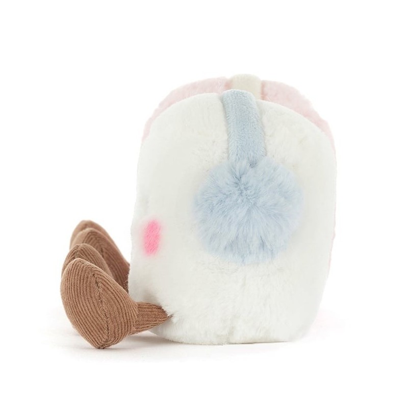 Knuffel Amuseables Toastie Pink and White Marshmallows Knuffel Amuseables Toastie Pink and White Marshmallows