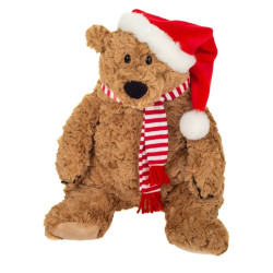 Knuffel Bruine Beer Howard Kersteditie 34cm