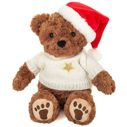 Knuffel Kerst Teddy Beer met Trui 30cm